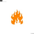 Fire. Logo. Vector illustration Royalty Free Stock Photo